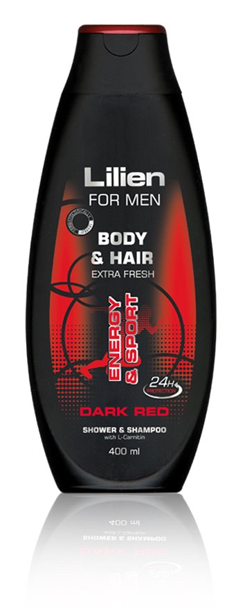 Lilien shower gel for men Dark Red 400ml
